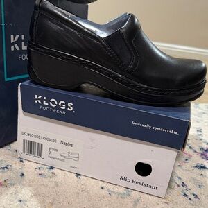 Klogs Black Naples Slip-Ons